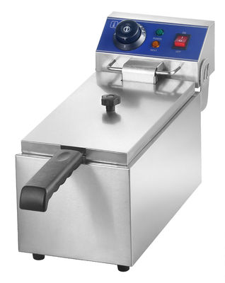 Commercial Single Tank Electric Fryer 6L-8L Capacity Electric Fryer For Restaurant