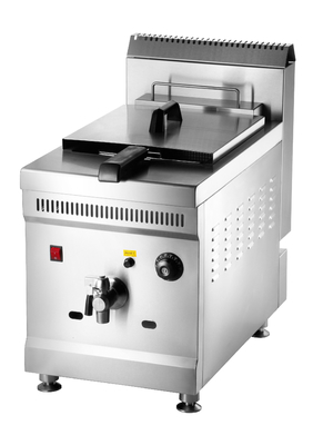 Stainless Steel LPG Gas Fryer Commercial With Auto Temperature Control
